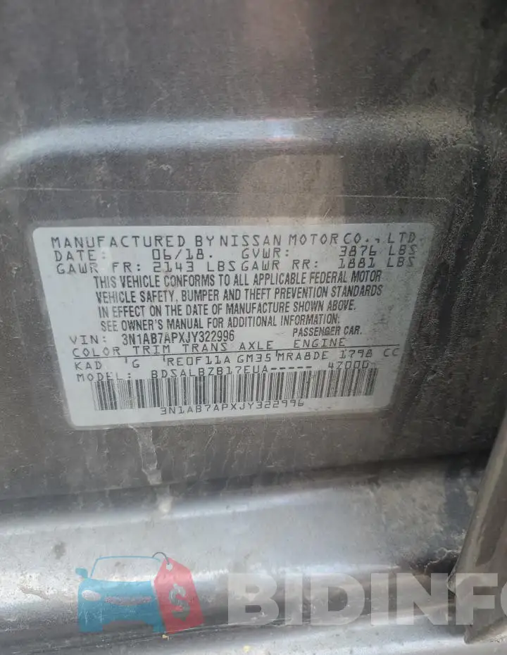 3N1AB7APXJY322996 Photo# 12