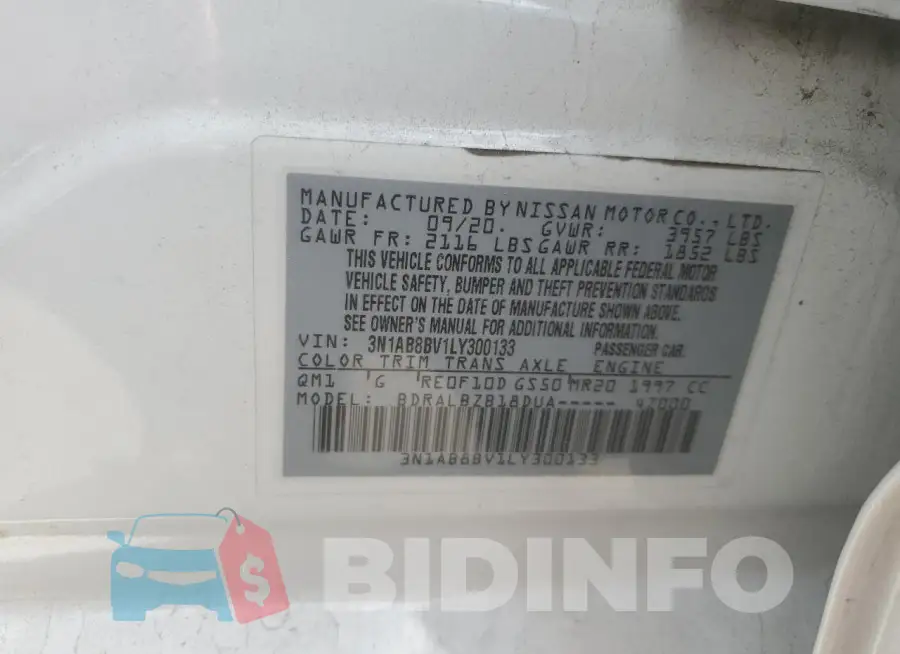 3N1AB8BV1LY300133 Photo# 12