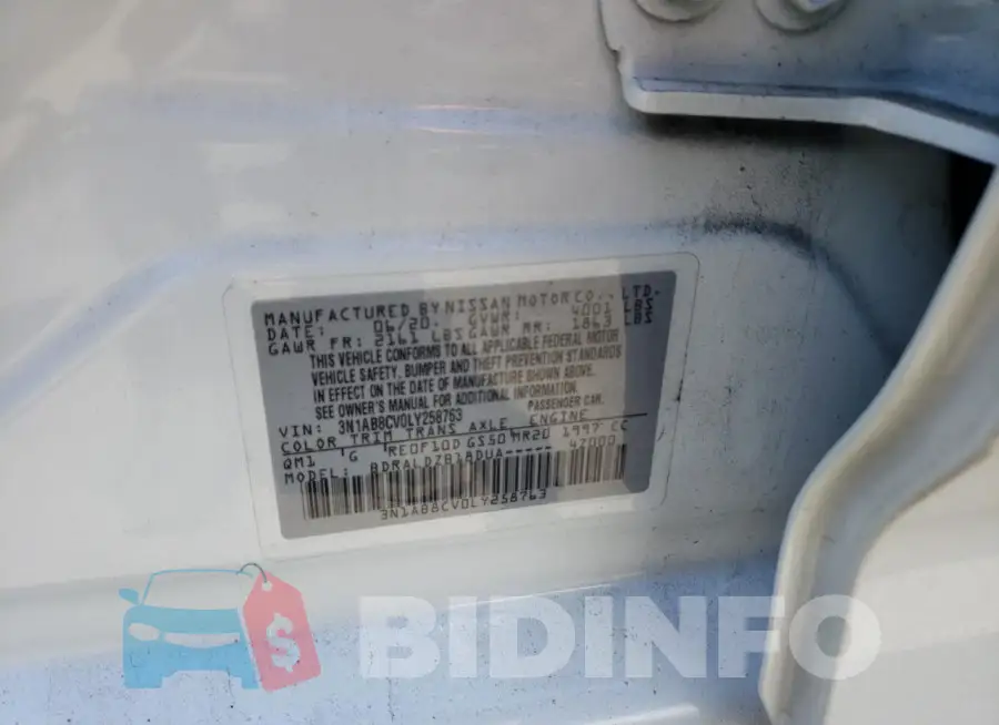 3N1AB8CV0LY258763 Photo# 12