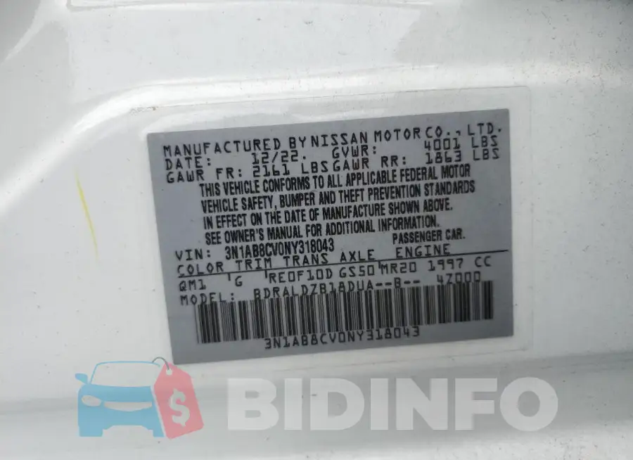 3N1AB8CV0NY318043 Photo# 13