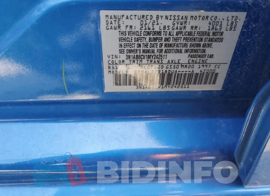 3N1AB8CV1MY242511 Photo# 12