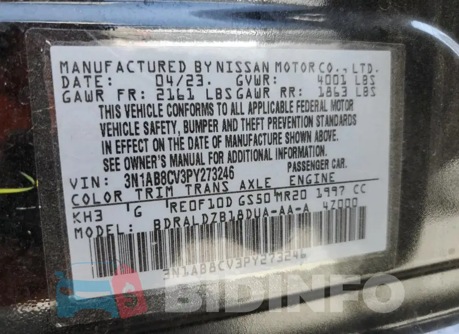 3N1AB8CV3PY273246 Photo# 13