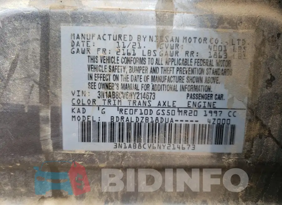 3N1AB8CV6NY214673 Photo# 12