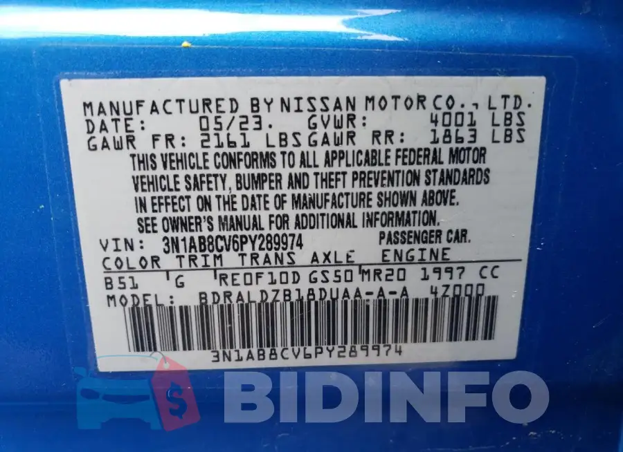 3N1AB8CV6PY289974 Photo# 12