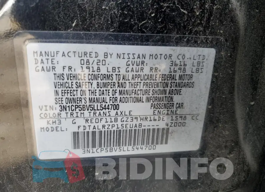 3N1CP5BV5LL544700 Photo# 12