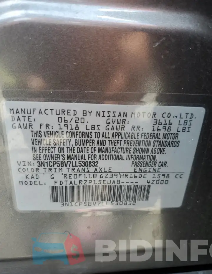 3N1CP5BV7LL530832 Photo# 13