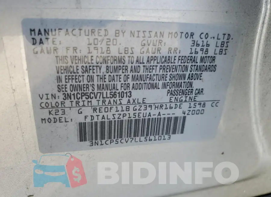 3N1CP5CV7LL561013 Photo# 14
