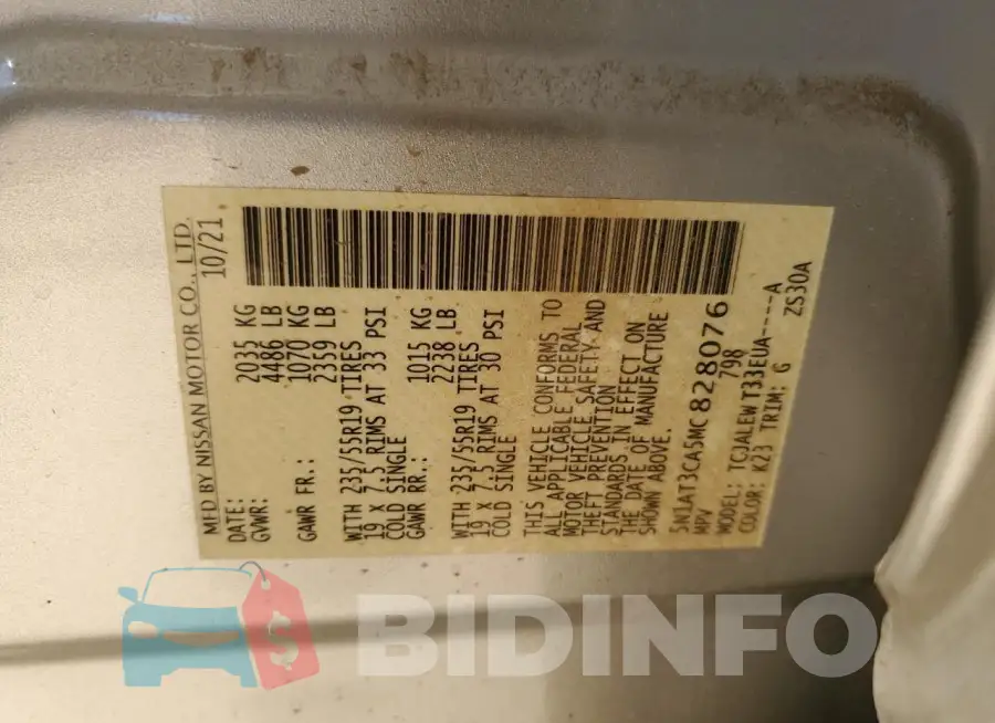 5N1AT3CA5MC828076 Photo# 12