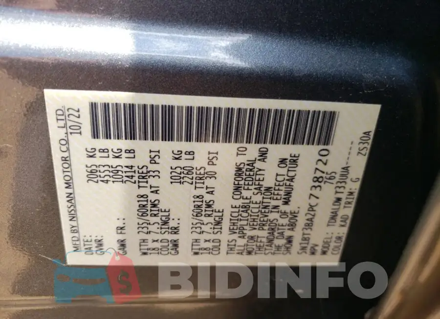 5N1BT3BA2PC738720 Photo# 13