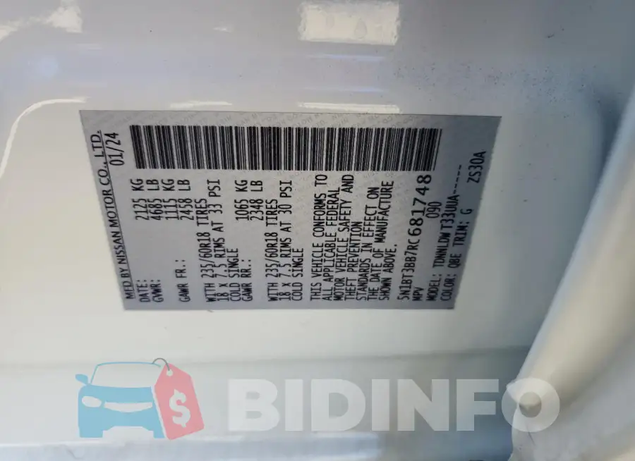 5N1BT3BB7RC681748 Photo# 13