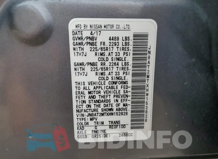 JN8AT2MTXHW152828 Photo# 13