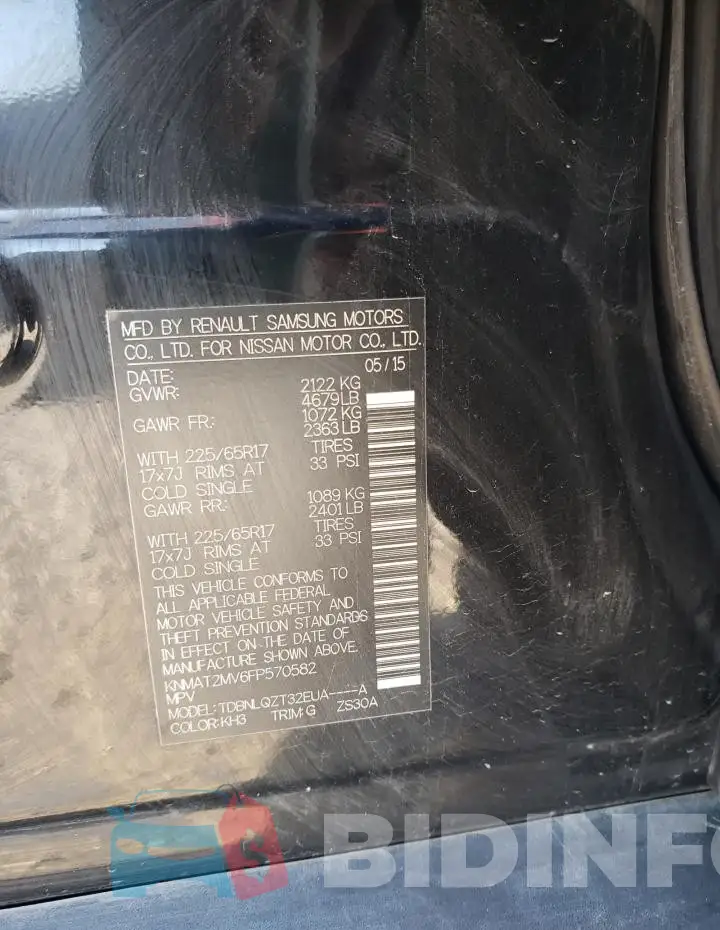 KNMAT2MV6FP570582 Photo# 13