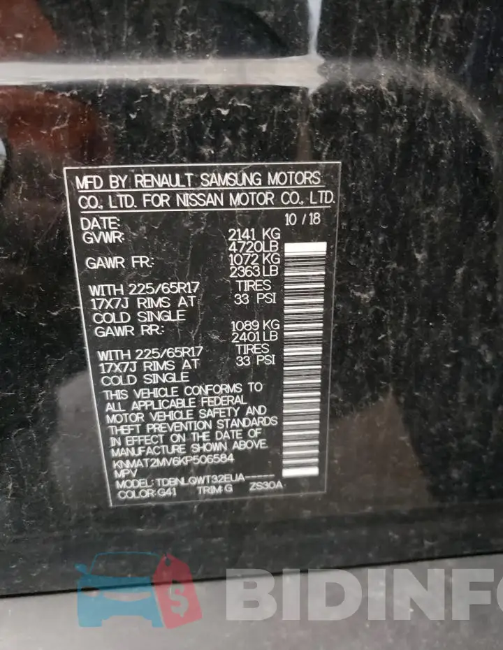 KNMAT2MV6KP506584 Photo# 12