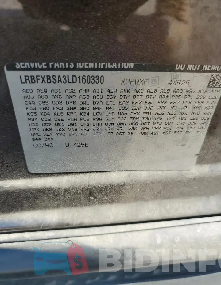 LRBFXBSA3LD160330 Photo# 13
