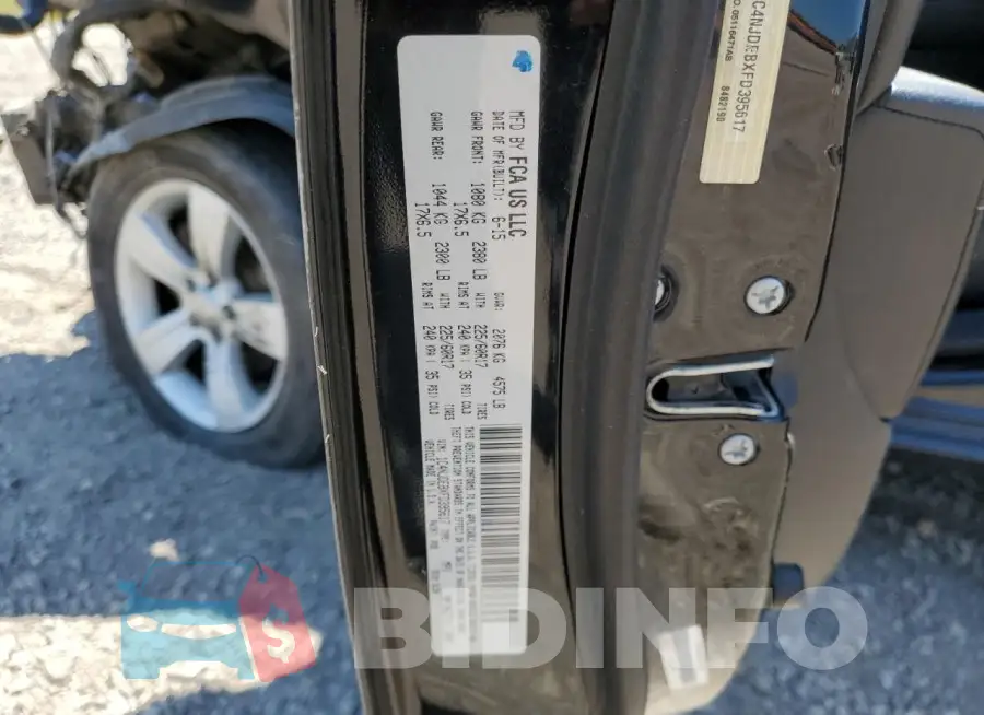 1C4NJDEBXFD395617 Photo# 13