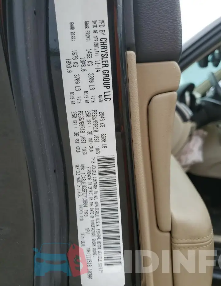 1C4RJEBG5FC713804 Photo# 14