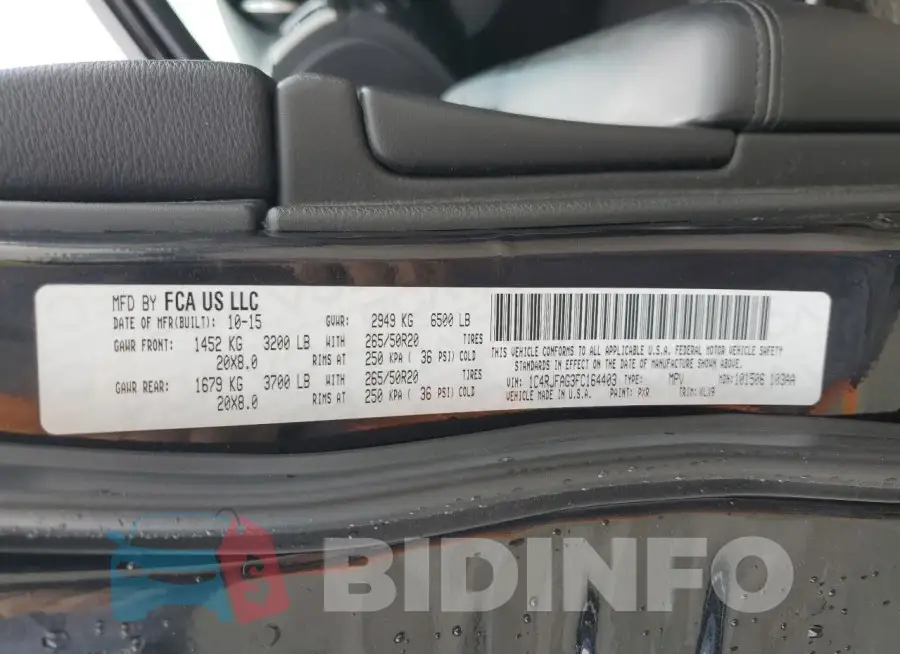 1C4RJFAG3FC164403 Photo# 13