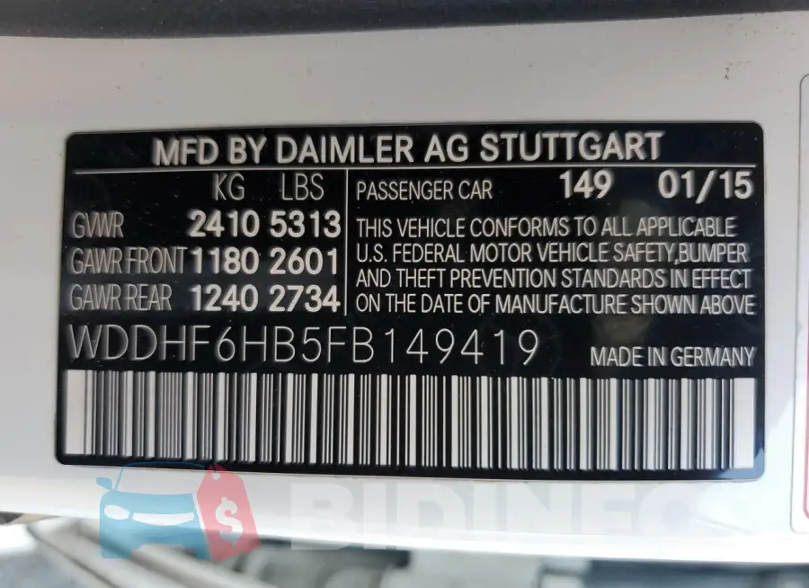 WDDHF6HB5FB149419 Photo# 12