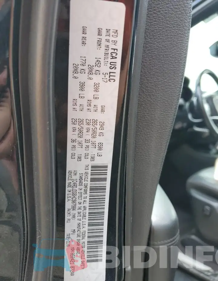 1C4RDJDG6HC907984 Photo# 13