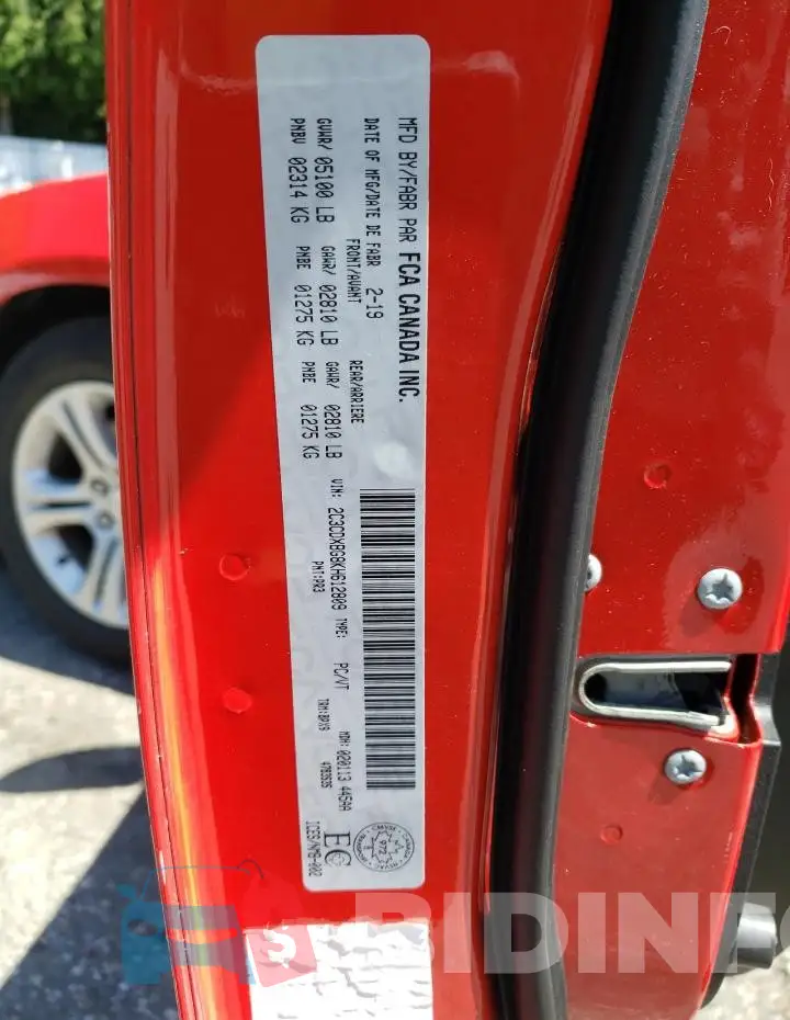 2C3CDXBG8KH612809 Photo# 13