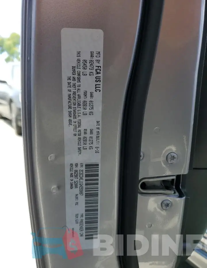 2C3CDXEJ1GH293087 Photo# 12