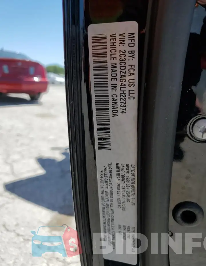 2C3CDZAG4LH227374 Photo# 13