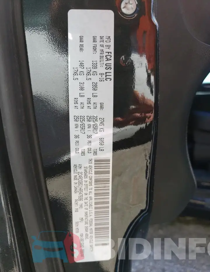 2C4RDGBG1HR547696 Photo# 13