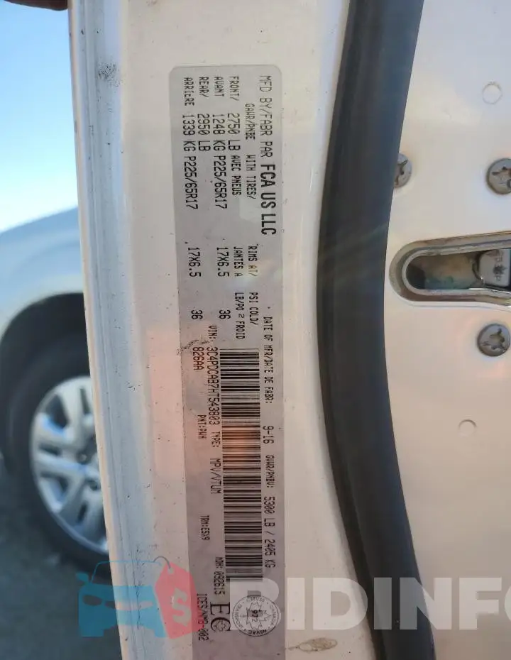 3C4PDCAB7HT543803 Photo# 13