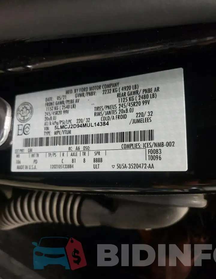 5LMCJ2D94MUL14384 Photo# 14