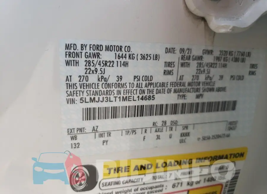 5LMJJ3LT1MEL14685 Photo# 13