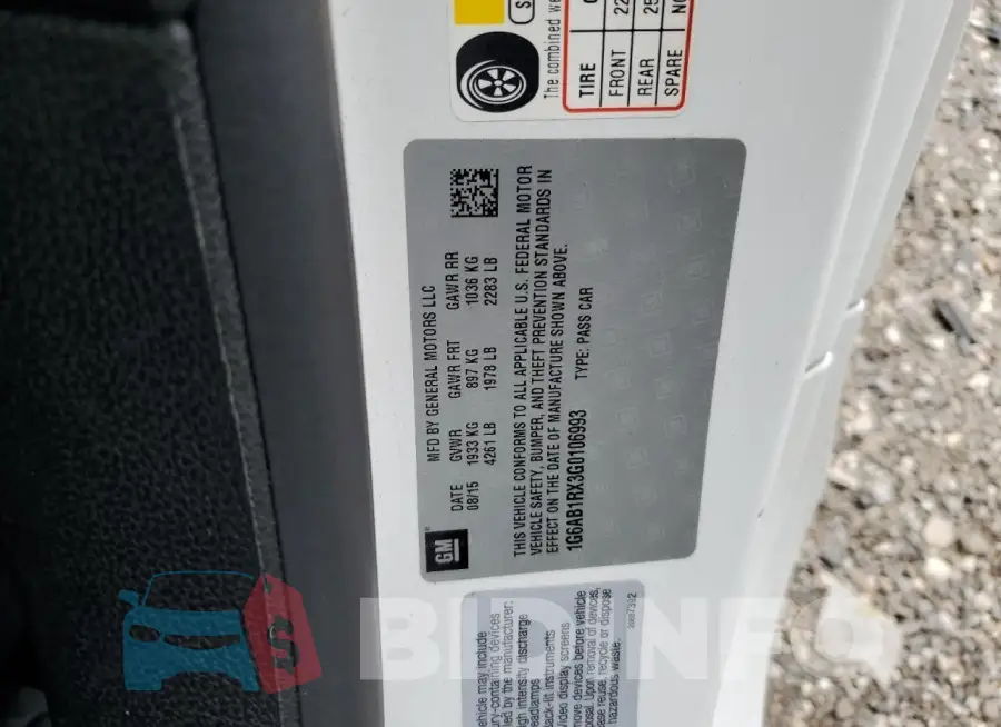 1G6AB1RX3G0106993 Photo# 12