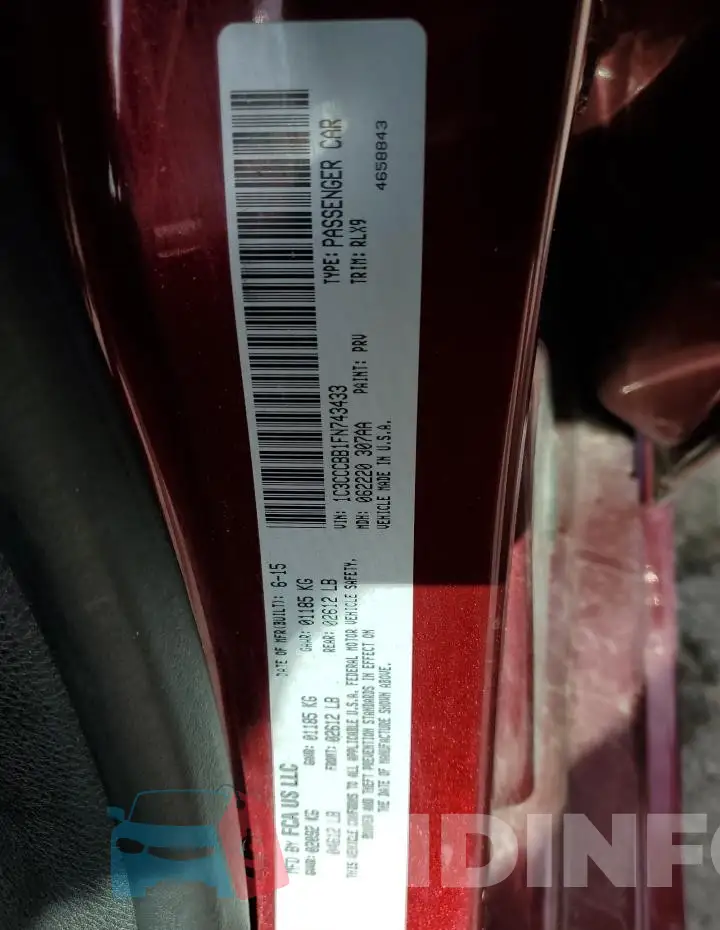 1C3CCCBB1FN743433 Photo# 13