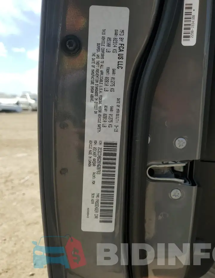 2C3CCABG2KH628763 Photo# 12