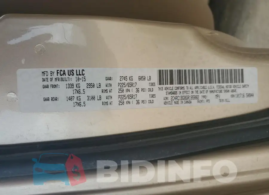 2C4RC1BG8GR185882 Photo# 13