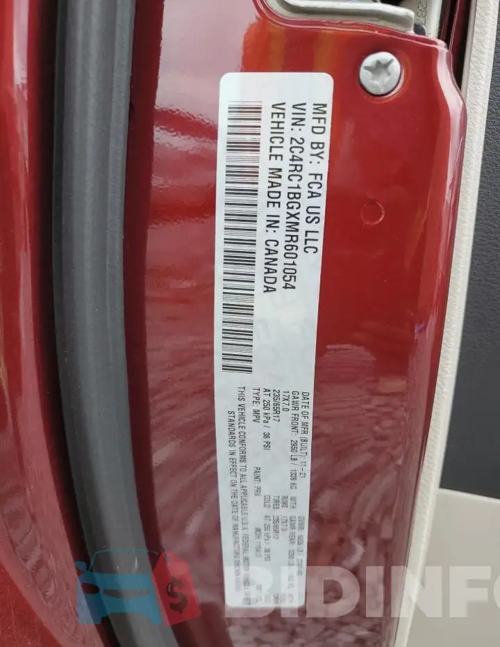 2C4RC1BGXMR601054 Photo# 13
