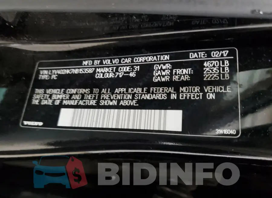 LYV402HK7HB153587 Photo# 12
