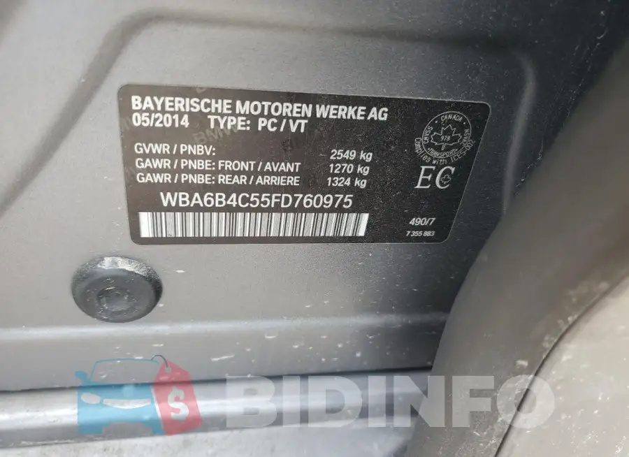WBA6B4C55FD760975 Photo# 12