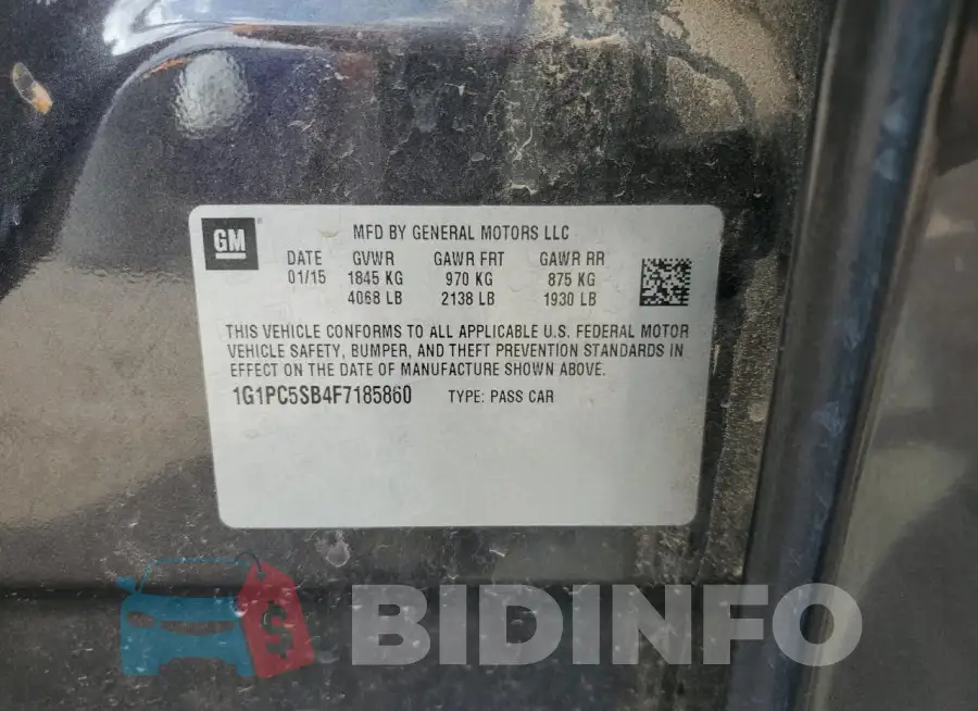 1G1PC5SB4F7185860 Photo# 13