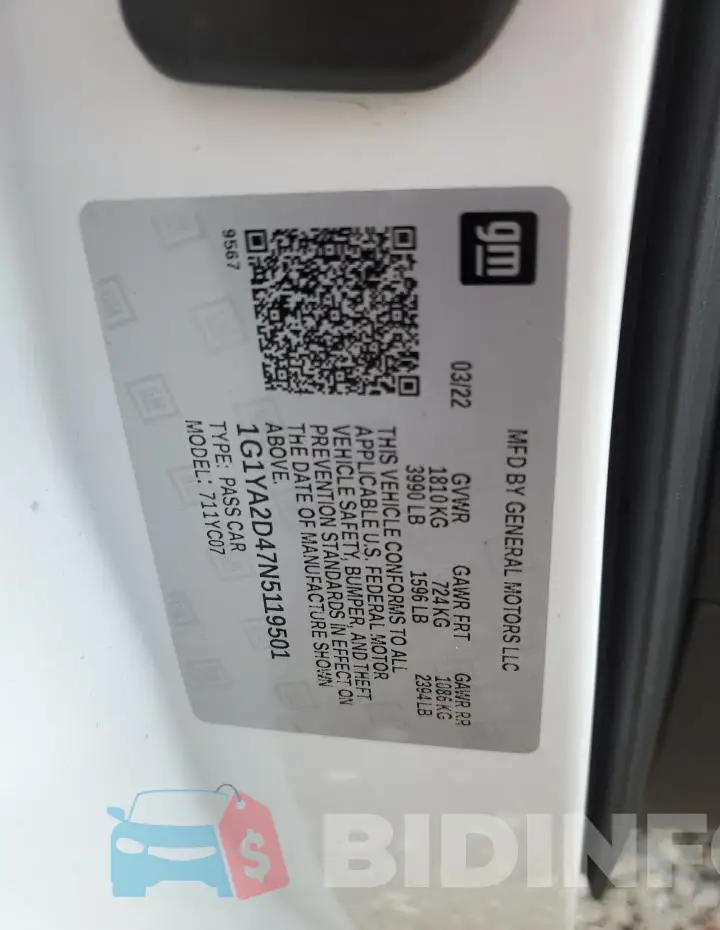 1G1YA2D47N5119501 Photo# 12