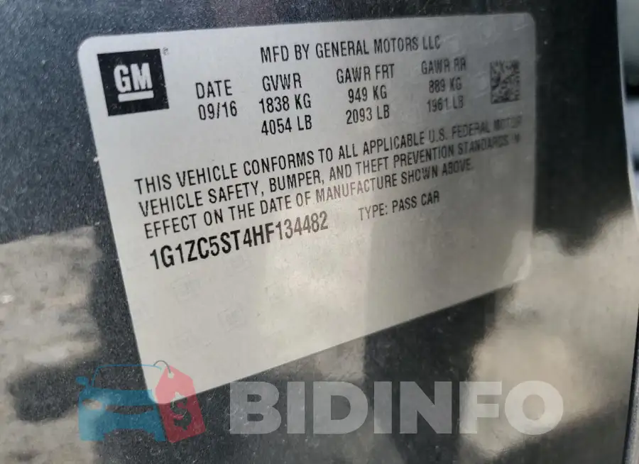 1G1ZC5ST4HF134482 Photo# 12