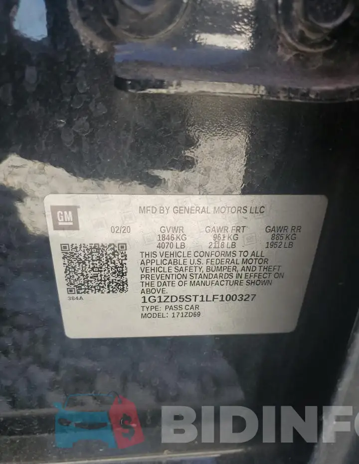 1G1ZD5ST1LF100327 Photo# 12