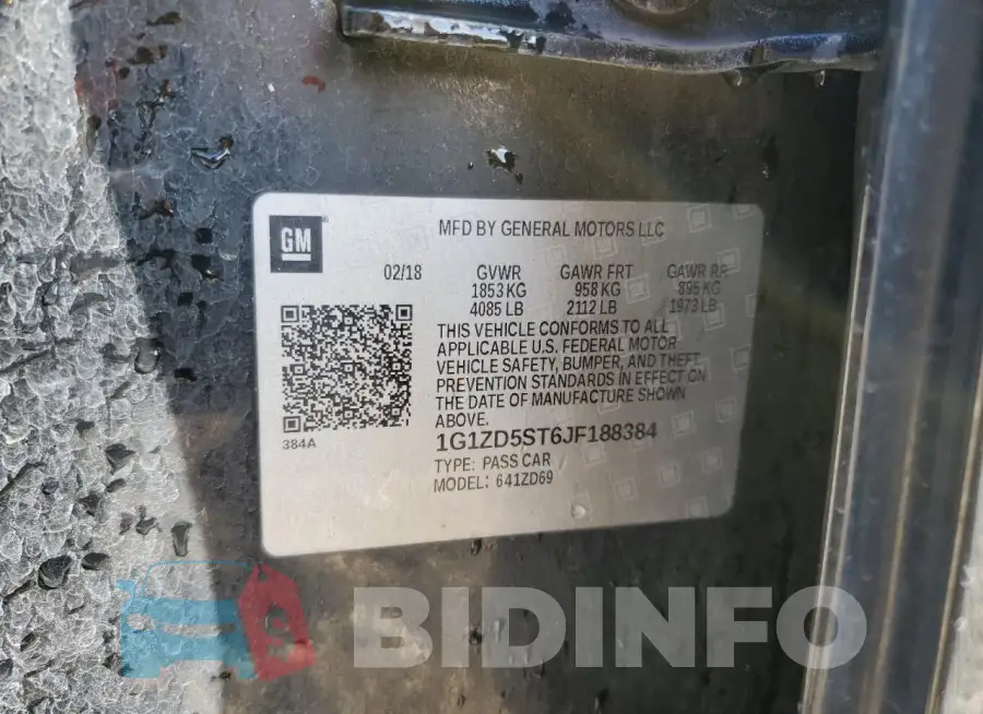 1G1ZD5ST6JF188384 Photo# 12