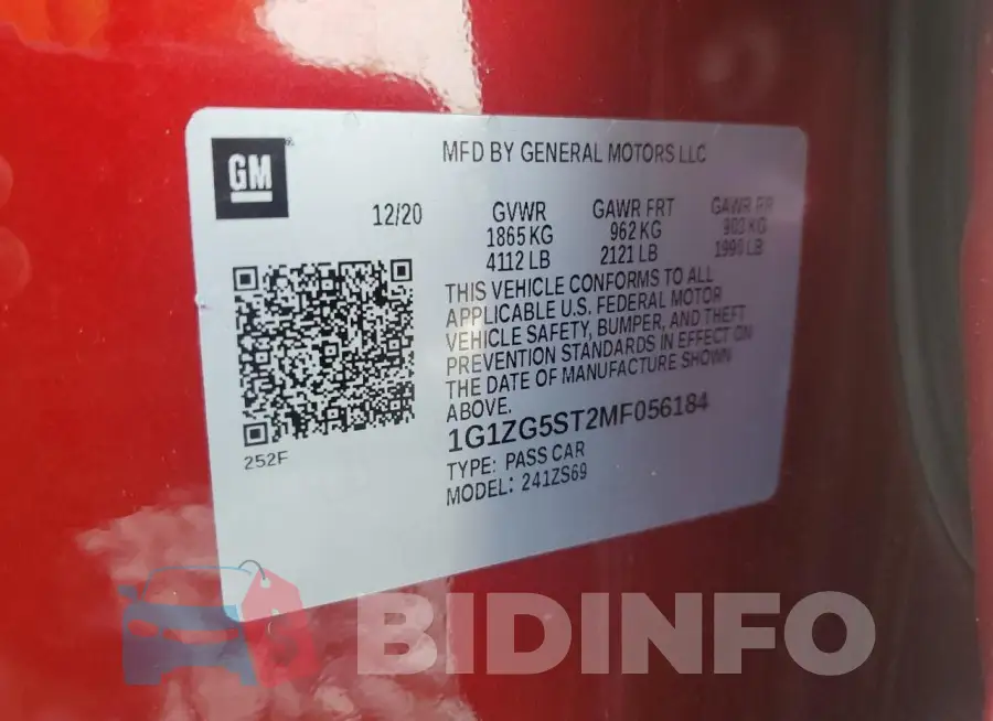 1G1ZG5ST2MF056184 Photo# 12