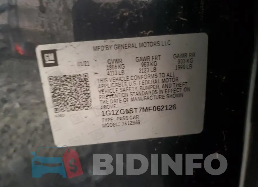 1G1ZG5ST7MF062126 Photo# 13