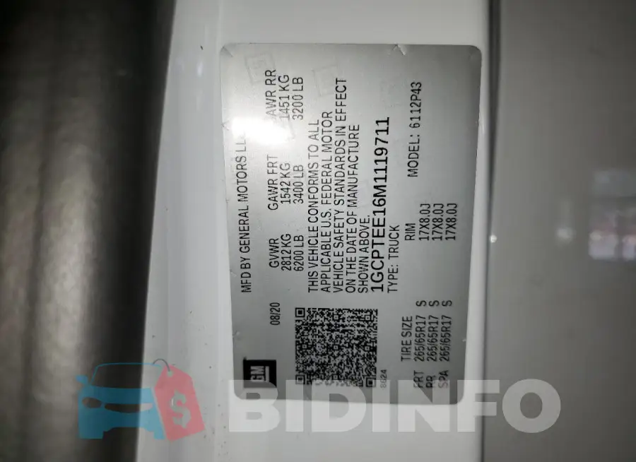 1GCPTEE16M1119711 Photo# 12