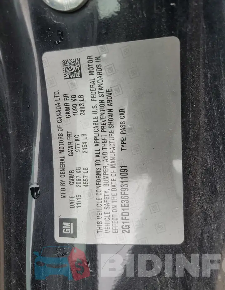 2G1FD1E36F9311091 Photo# 12