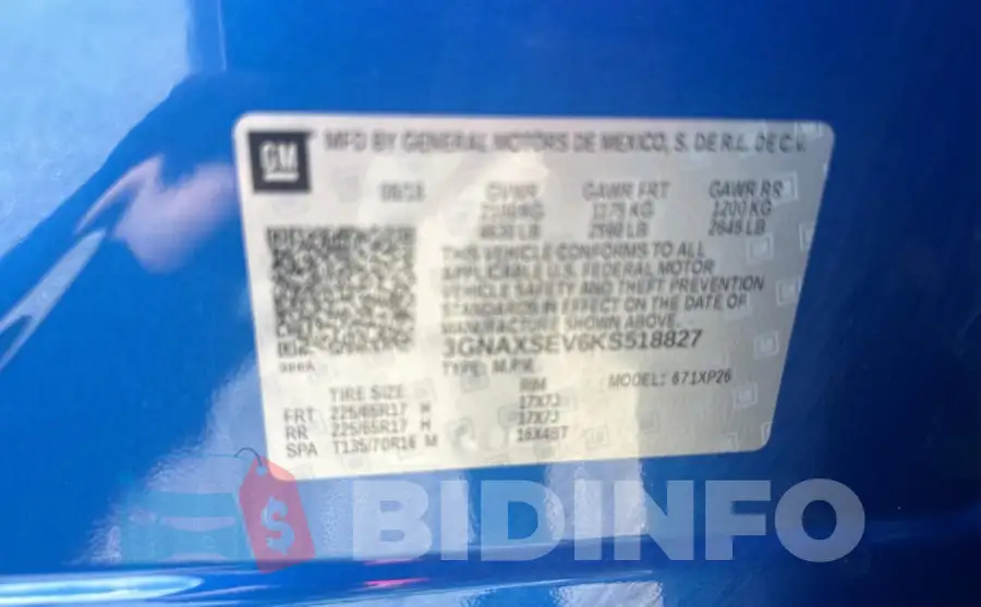 3GNAXSEV6KS518827 Photo# 10