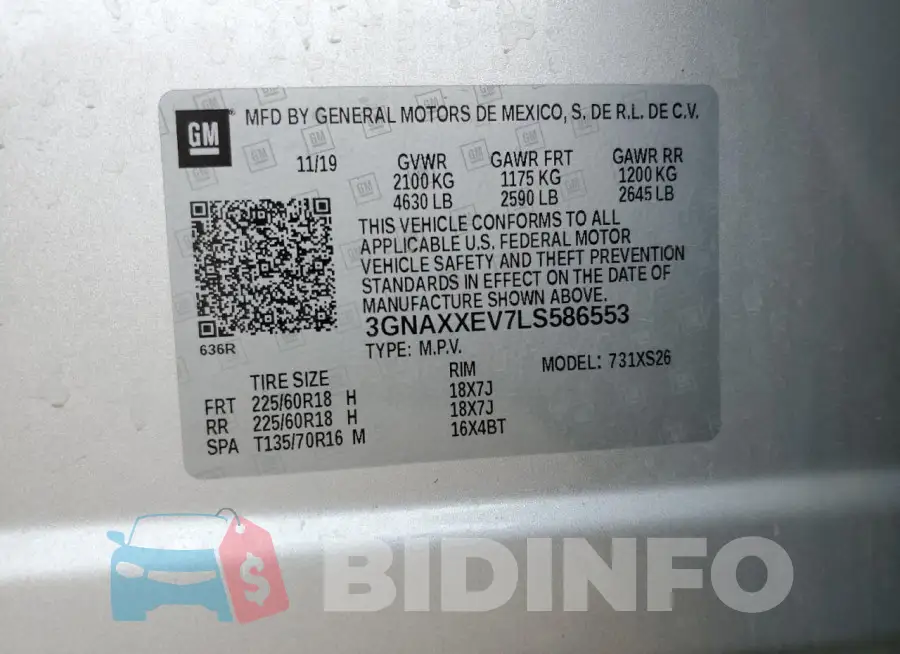 3GNAXXEV7LS586553 Photo# 13