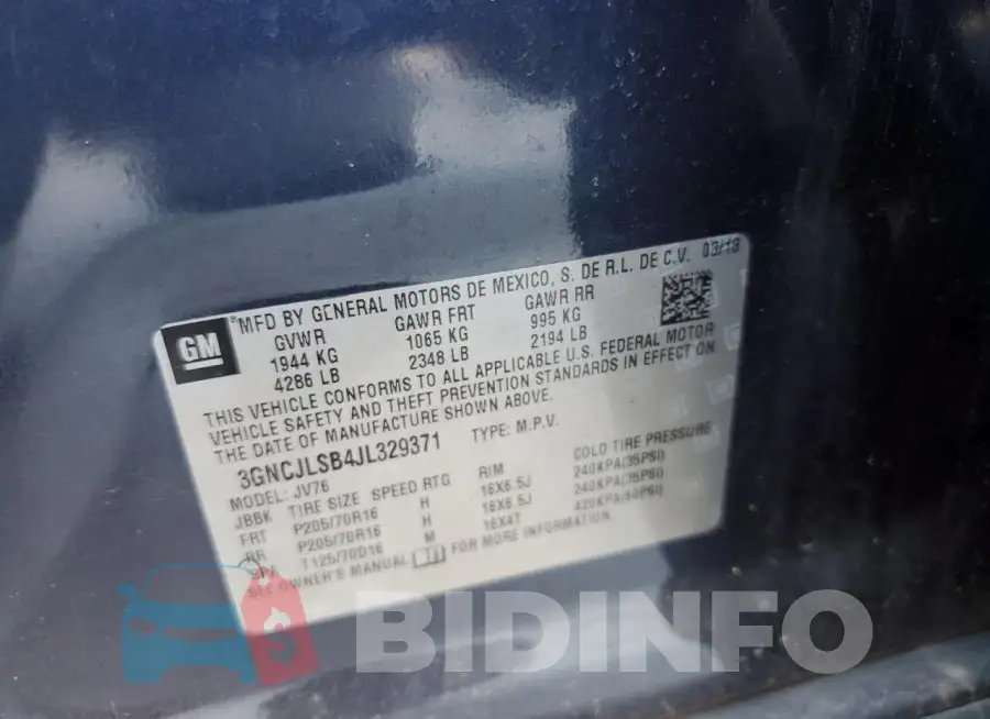 3GNCJLSB4JL329371 Photo# 13