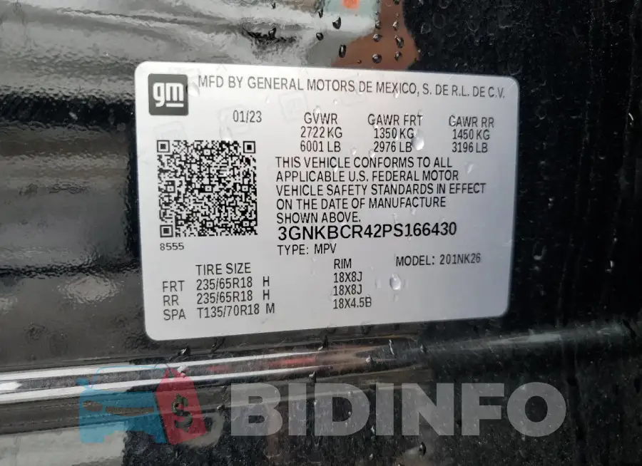3GNKBCR42PS166430 Photo# 13